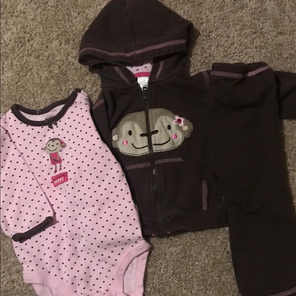 Carter love monkey set excellent condition